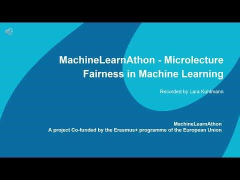 Fairness in Machine Learning