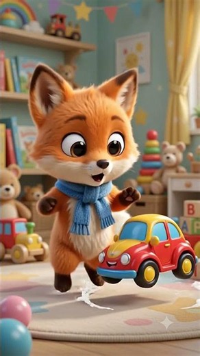 Learn Vehicles & Sounds with Fofo! #shorts #toddlersongs #forkids #kidsshorts #3danimation