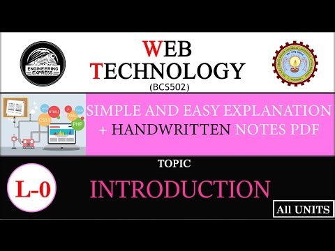 🔴| L-0 | Web Technology | Introduction | Syllabus & Important things.