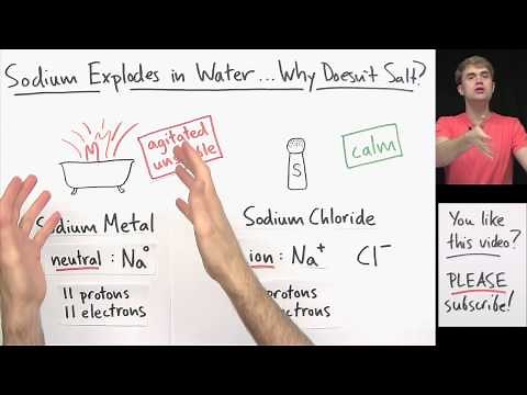 Sodium Explodes in Water...Why Doesn't Salt?!?