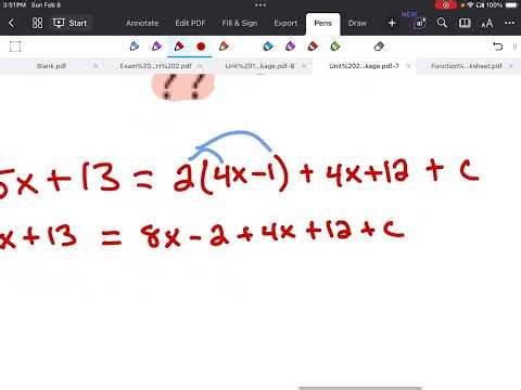 MTH1W - Unit 2, Lesson 7 - Applications of Polynomial Expressions