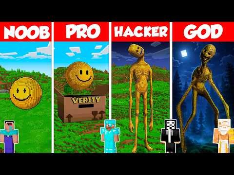 Verity Build Battle Challenge - Noob vs Pro vs Hacker vs God - Minecraft Animation