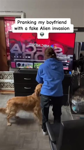 4.9K views · 45 reactions | Pranking my boyfriend with a fake Alien Invasion #fyp #alien #UFO #couples #pranks #prankster #jumpscare | Jay Family | Facebook