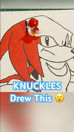 Knuckles the Hedgehog Drawing Knuckles the Hedgehog. #drawing #sonic