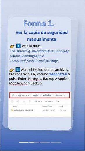 Copia de seguridad de iPhone en computadora | Cómo ver y realizar copia de seguridad iPhone #iphone
