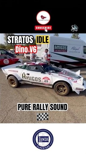 Lancia Stratos Classic Rally Idle #lanciastratos #rallycar #idle