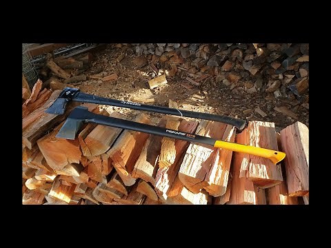 Fiskars X27 Axe Review and comparison - firewood splitting -
