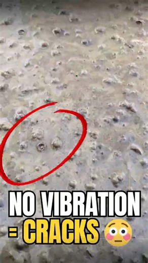 This Causes Cracks in Concrete 😳 | No Vibration = Cracks ⚠️