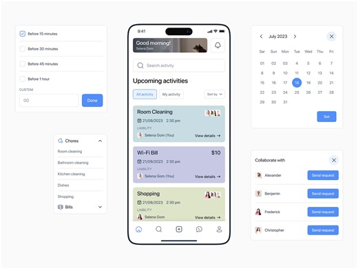 Home Management App Design