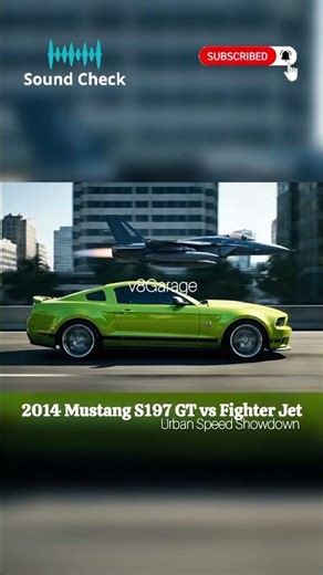 🔥 2014 Mustang S197 GT vs Fighter Jet | Urban Speed Showdown #musclecar