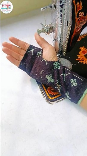 Hand made gloves 🧤 tips and tricks with ASMR / Diy #youtubeshorts #fashion #youqariagallery