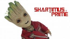 Hot Toys Baby Groot Life Size Guardians Of The Galaxy Vol 2 Marvel Movie Action Figure Collectible