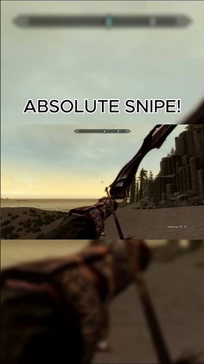 ABSOLUTE SNIPE #skyrim #tuff #gaming #dragonborn #retrogaming #speedrun #skyrimspecialedition