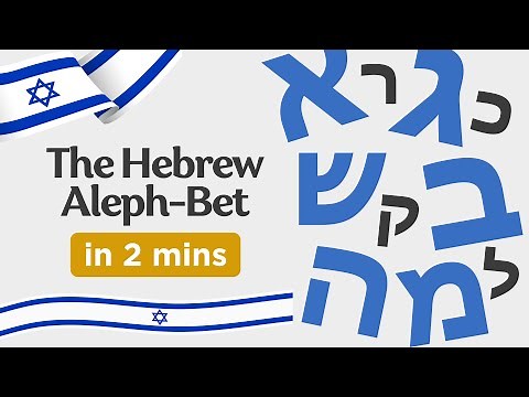 The Hebrew Aleph-Bet in 2 minutes | Hebreways