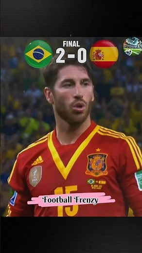 Brazil x Spain Final 🥶 | #footballshorts #ronaldo