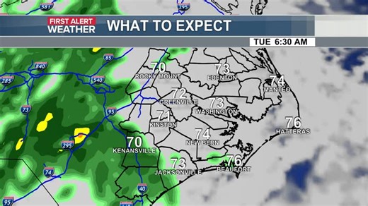 4.9K views · 27 reactions | Patchy, light raindrops will dot the radar today under continued cloudy skies. Temps will climb from around 70° early to the mid 70s this afternoon with gusty north winds at 15-30 mph. The clouds will finally start to clear out on Wednesday with highs again peaking in the mid 70s. The winds will stay strong tomorrow from the northeast at 20-30 mph. | WITN-TV | Facebook