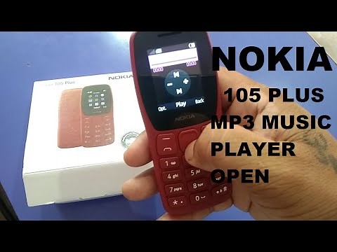 Nokia 105 Plus Mp3 music player open and setting with memory card !!