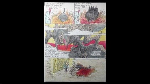 SCP682 vs SCP 001 MANGA ONESHOT. (2017). #manga #art #horror #drawing #oneshot #scp