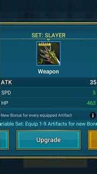 Using The Forge With Mythical Charms To Craft Slayer Gear In RAID Shadow Legends