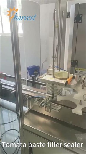 Automatic Tomato Pates ,Mayonnaise Thick Sauce Rotor Pump Filling Machine , Tin Can Seaming Machine