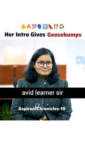 Her Introduction Gives Goosebumps|| ias toppers interview
