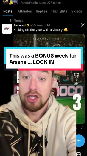 This was a BONUS week for Arsenal… LOCK IN! With Manchester City dropping points twice with draws against Sunderland and Chelsea, the opportunity has never been bigger for Arsenal to win the Premier League #arsenalfc #arsenalfans #afc #mancity #rorytalksfootball