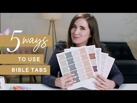 5 Ways to use Bible Tabs