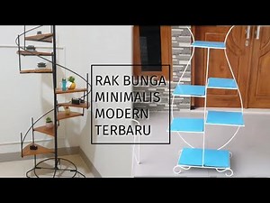 10 Model Rak Pot Bunga dari Besi dan Kayu | Inspirasi rak bunga