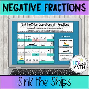 Operations with Negative Fractions Digital Activity
