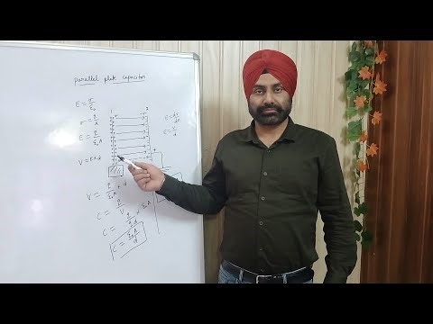 Derivation of capacitance of parallel plate capacitor #physics #science