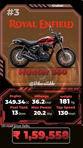 Royal Enfield Hunter 350 🔥 Price, Mileage & Top Speed | Best 350cc City Bike?