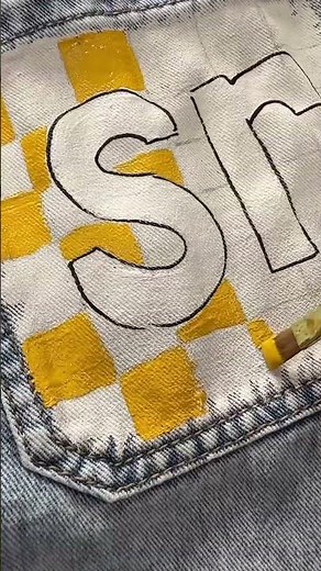 Hand-painted Senior Denim Jeans