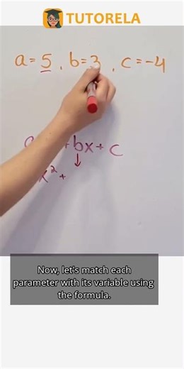 How to Formulate a Quadratic: Given a=5, b=3, c=-4 #Math #TheQuadraticFunction