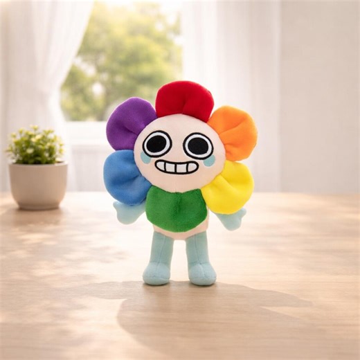 Dandy's World Flower Plush Toy, Rainbow Character Soft Stuffed Doll, Roblox Inspired Collectible - Etsy UK
