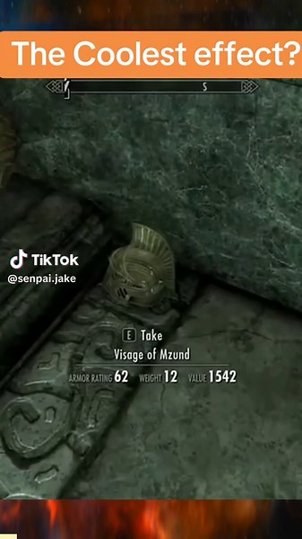 Is this one of the cooler efects in Skyrim for a unique piece if loot? ##skyrimgamers #skyrimtiktok #fyp #skyrim #foryoupage