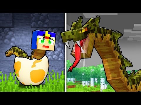 I was born as an ANACONDA in Minecraft *giant snake*