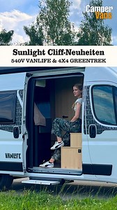 124K views · 340 reactions | Sunlight hat für 2026 einige Neuerungen parat. Die Devise: Neue Standards setzen. Außerdem sollen sich alle Modelle im Best-Price-Segment befinden. Unter den Neuheiten finden sich unter anderem zwei neue Varianten des beliebten Cliff: Den komplett neuen Cliff 540V Vanlife auf Citroen Basis und die Greentrek-Edition des Cliff 4x4 auf Ford Transit. Sunlight - Adventure Now. #sunlight #neuheiten #campervans #vanlife #sunlightcliff | CamperVans | Facebook