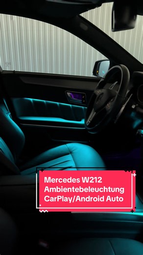 Mercedes W212 Ambientebeleuchtung mit CarPlay & Android Auto