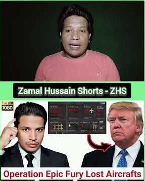 Operation Epic Fury Lost Aircrafts between Iran By Zamal Hussain Shorts - ZHS