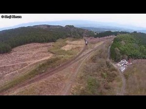 マルチコプター 空撮 肥薩線 大畑駅 スイッチバックとループ Aerial movie above Okoba Loop Kumamoto, Japan