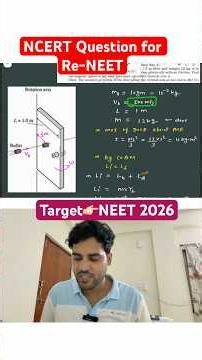 NCERT Rotational Motion Questions for Re-NEET 2026 #physics #neet2026 #neetpreparation#viral #shorts