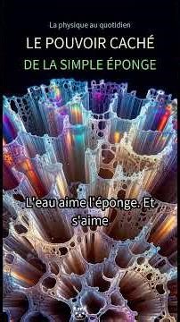 38. 😱 Le Secret CHOQUANT d'une Éponge Révélé ! Vous N'Y Croirez PAS ! 💧 #éponge #capillarité #p