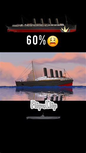1 2 3 4 Come on! RMS Lusitania | sinking animation 🚢🛟 #shorts