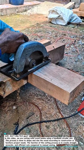 Fast and Precise Wood Cutting Using a Circular Saw | Educational Workshop Process.
