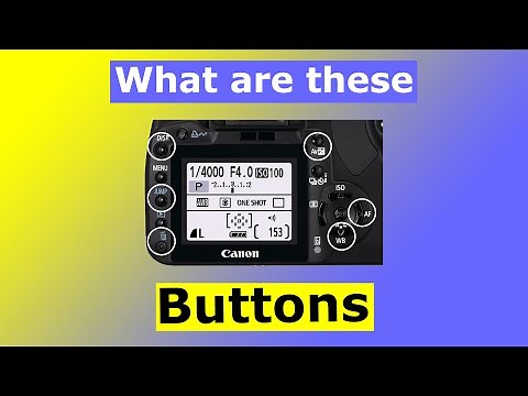 Camera Buttons Explained for Beginners - What are they?