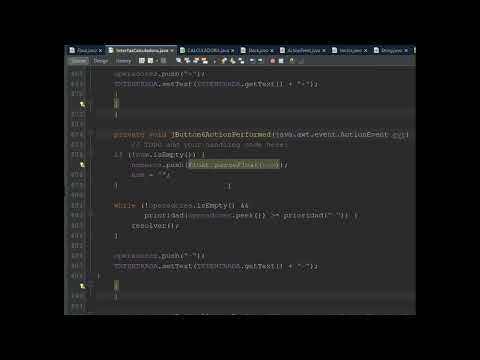 PROYECTO CALCULADORA JAVA. Interfaz con jForm