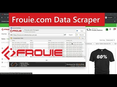 Frouie.com Data Scraper