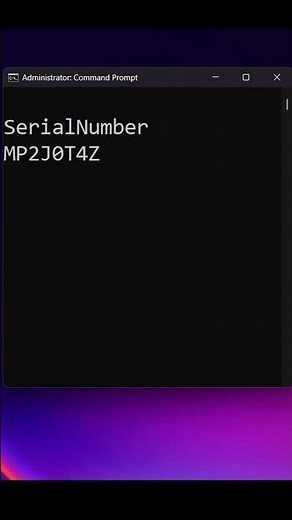 Find Your Laptop’s Original Serial Number in 5 Seconds #cmd #windows #windowstips #laptop #techtips