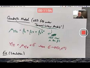 Applied Stat 24: Quadratic Regression (Derive Normal Equations & Design Matrix), Multiple Regression
