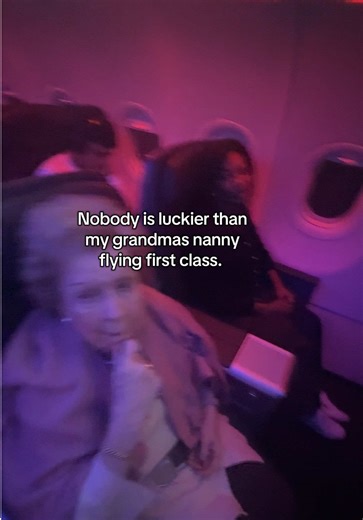 Grandma's Lucky First Class Flight Experience